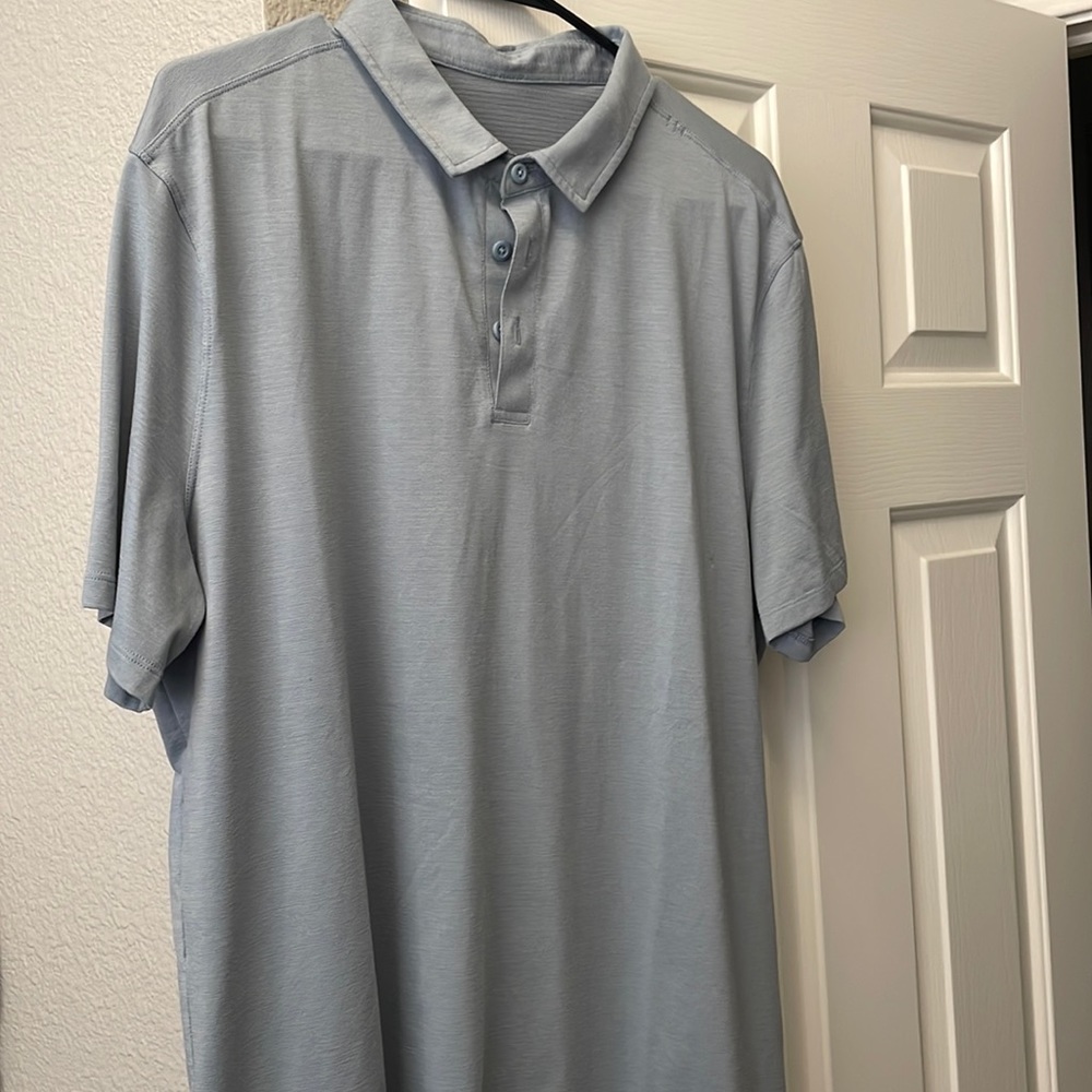 Lululemon evolution polo. Size XL. Color chambray. Only worn a few times.